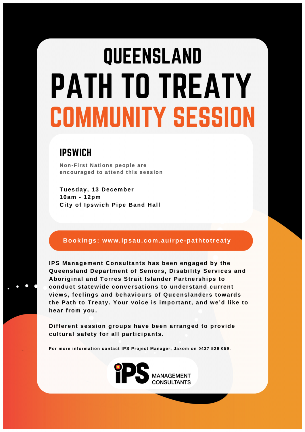 Queensland Path to Treaty Yarning Sessions Aboriginal and Torres